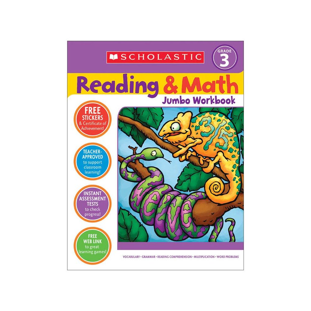 Reading & Math Jumbo Workbook: Grade 3