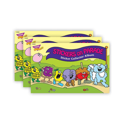 Stickers on Parade Sticker Collector Album, 16 Pages, 8.5" x 5.5", Pack of 3