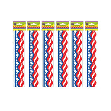 Patriotic Border Trim, 35 Feet Per Pack, 6 Packs