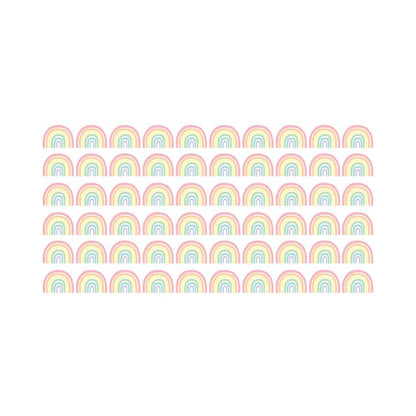 Pastel Pop Rainbows Die-Cut Border Trim, 35 Feet Per Pack, 6 Packs