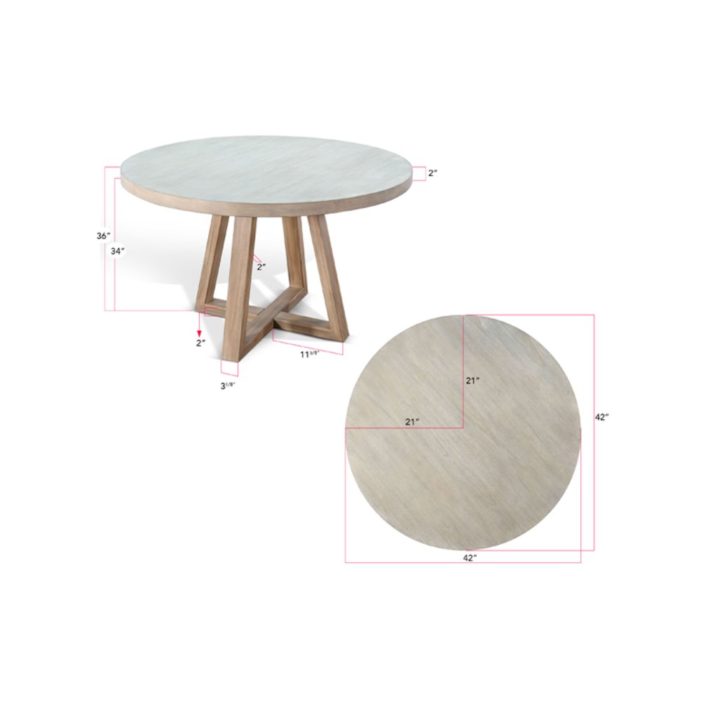 Rowan 48" Round Dining Table