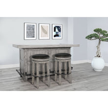 80" Traditional Wood Home Bar with Stools