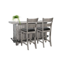 80" Traditional Wood Home Bar with Stools