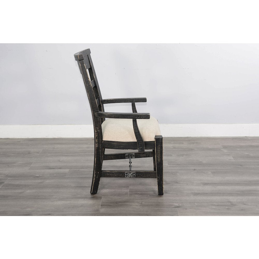 Wood Arm Dining Chair (Set of 2)