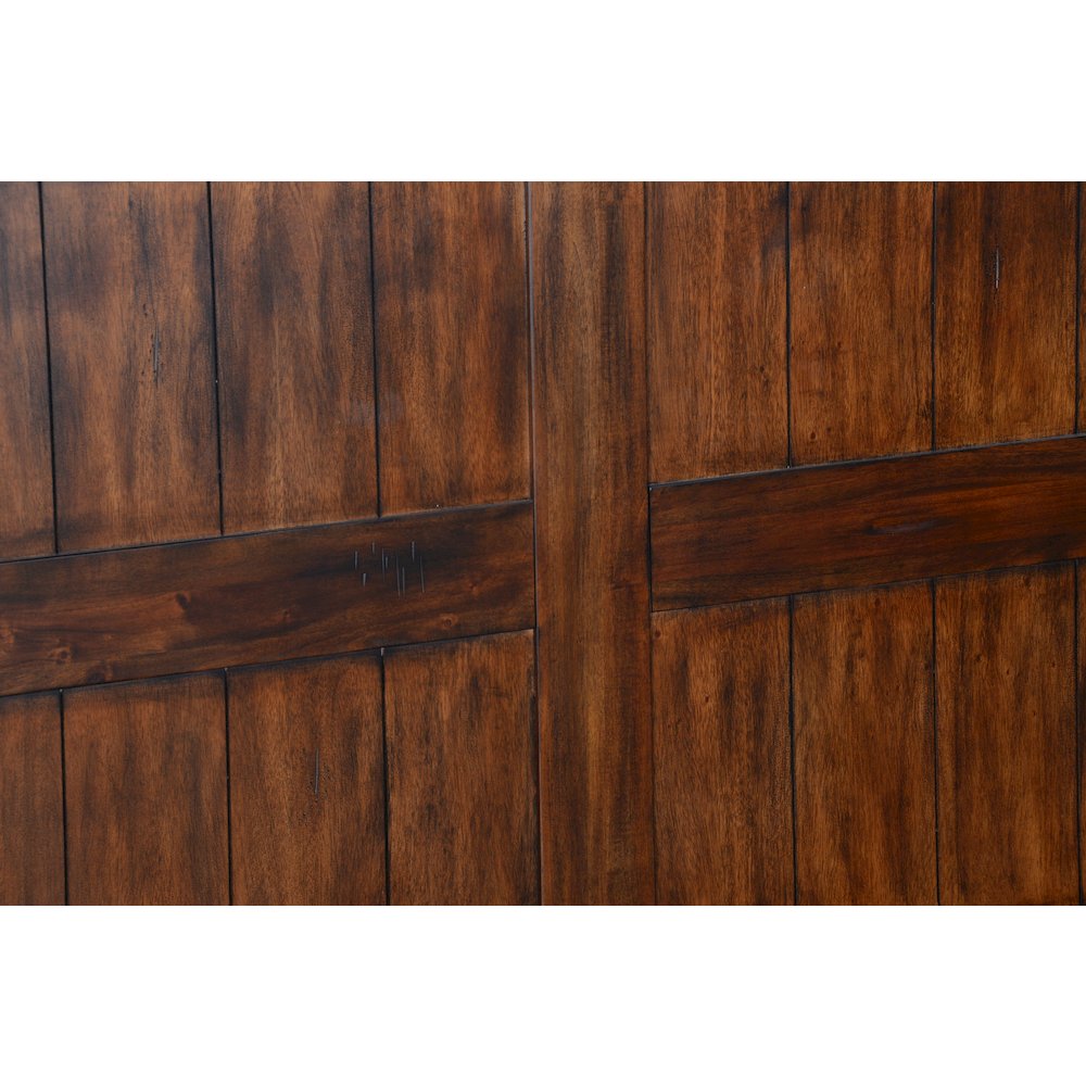 78" Farmhouse Wood Home Bar Set