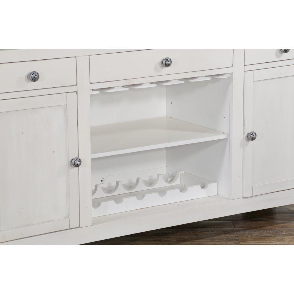 78" Farmhouse Wood Home Bar Set