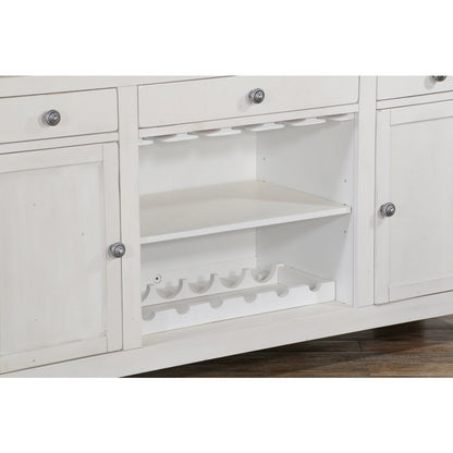 78" Farmhouse Wood Home Bar Set