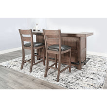 80" Traditional Wood Home Bar with Stools