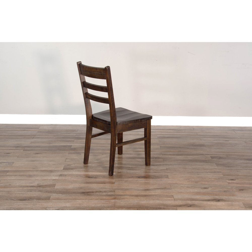 Ladderback Chair, Wood Seat (Set of 2)