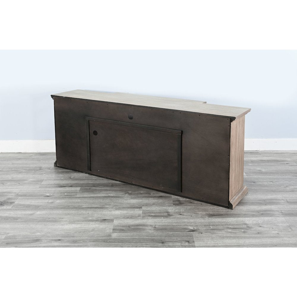 51.5" Wide Arch Bookcase with Electric Fireplace