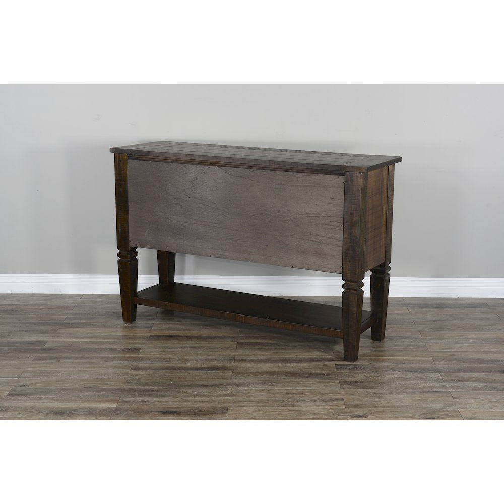 Homestead 54" Transitional Mahogany Wood Server in Tobacco Leaf