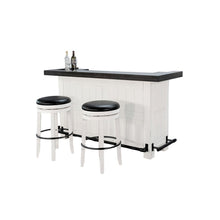 78" Farmhouse Wood Home Bar Set