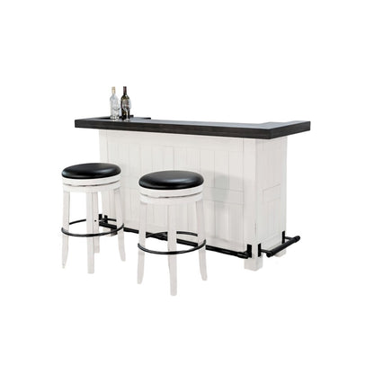 78" Farmhouse Wood Home Bar Set