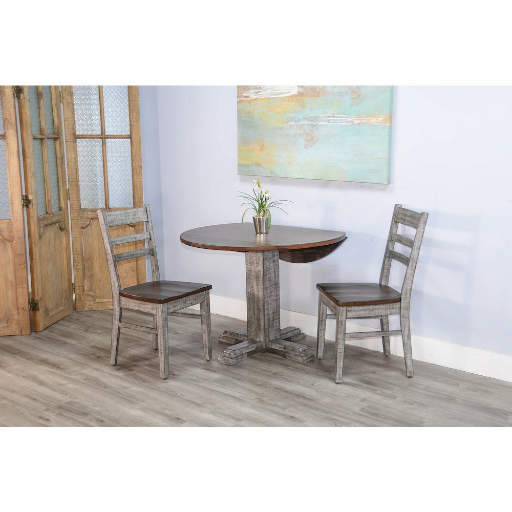 Drop Leaf Round Dining Set