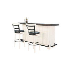 78" Farmhouse Wood Home Bar Set
