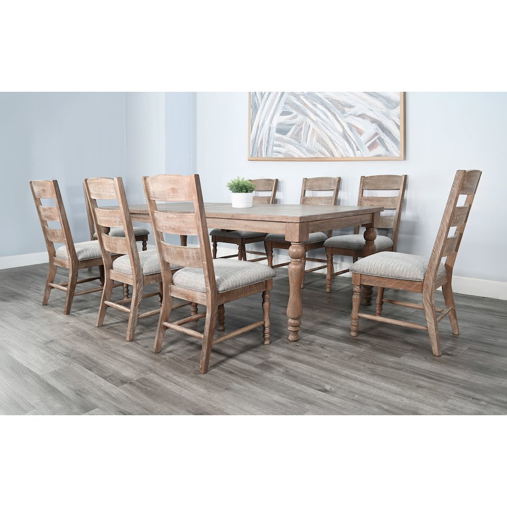 Sierra Rectangular Extension Dining Set with Turned Legs