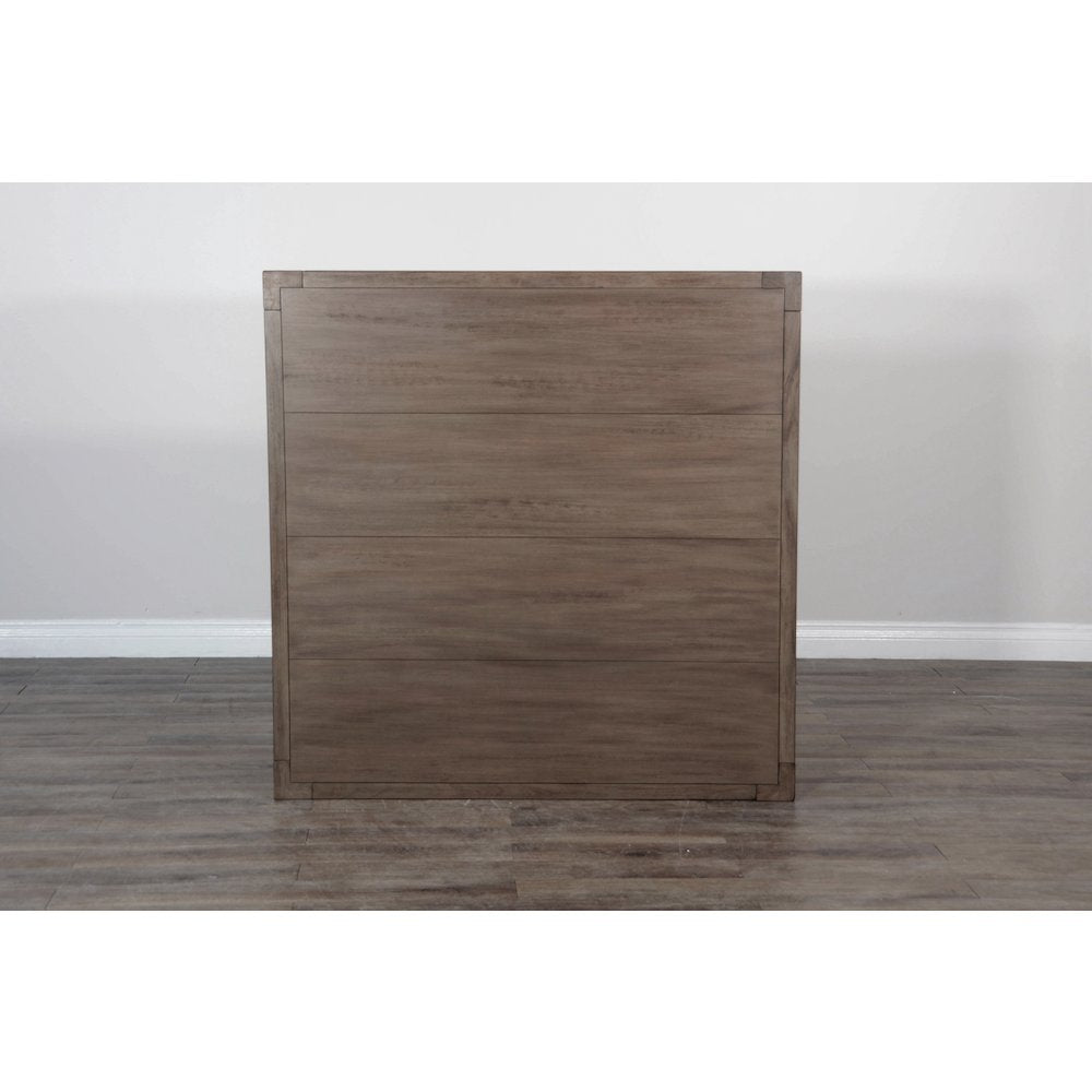 Doe Valley Mahogany Wood Coffee Table with Casters in Light Brown