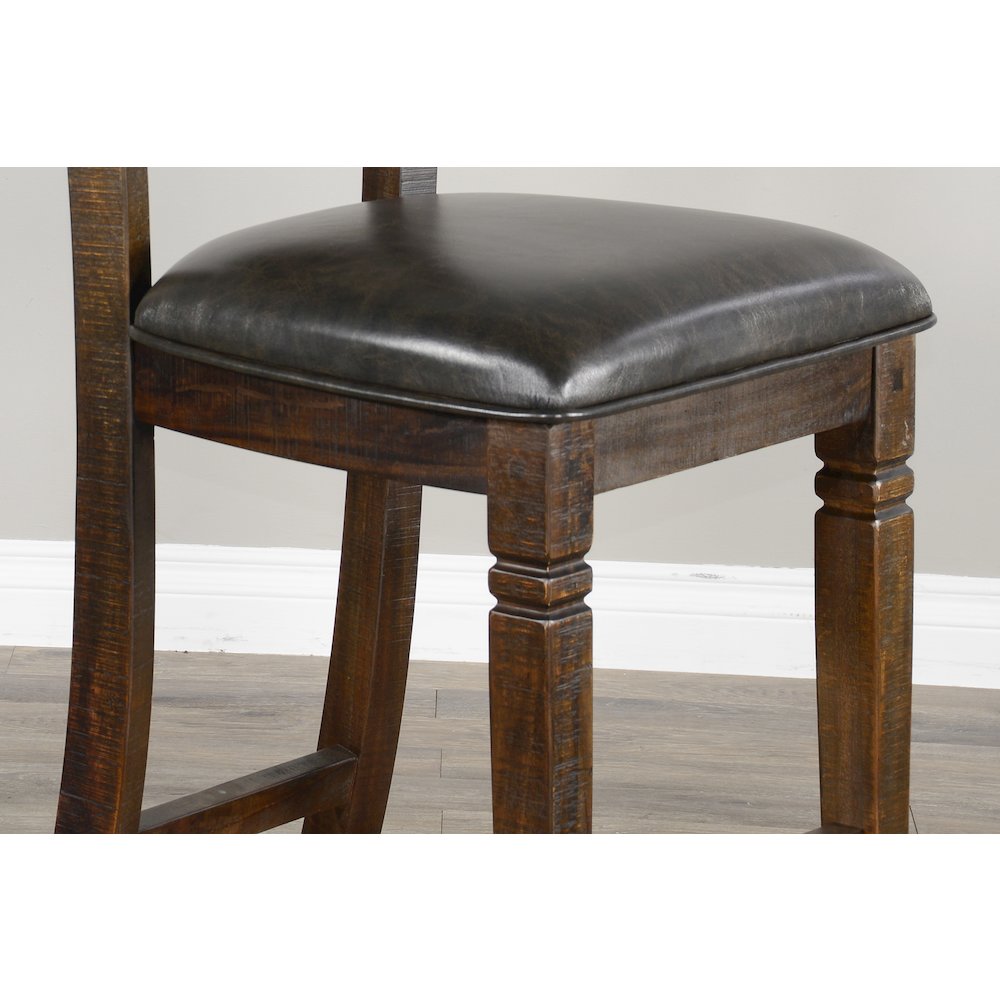 Bar Homestead Ladderback Barstool, Cushion Seat (Set of 2)