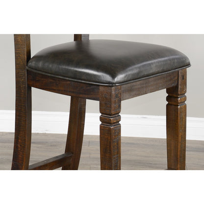 Bar Homestead Ladderback Barstool, Cushion Seat (Set of 2)