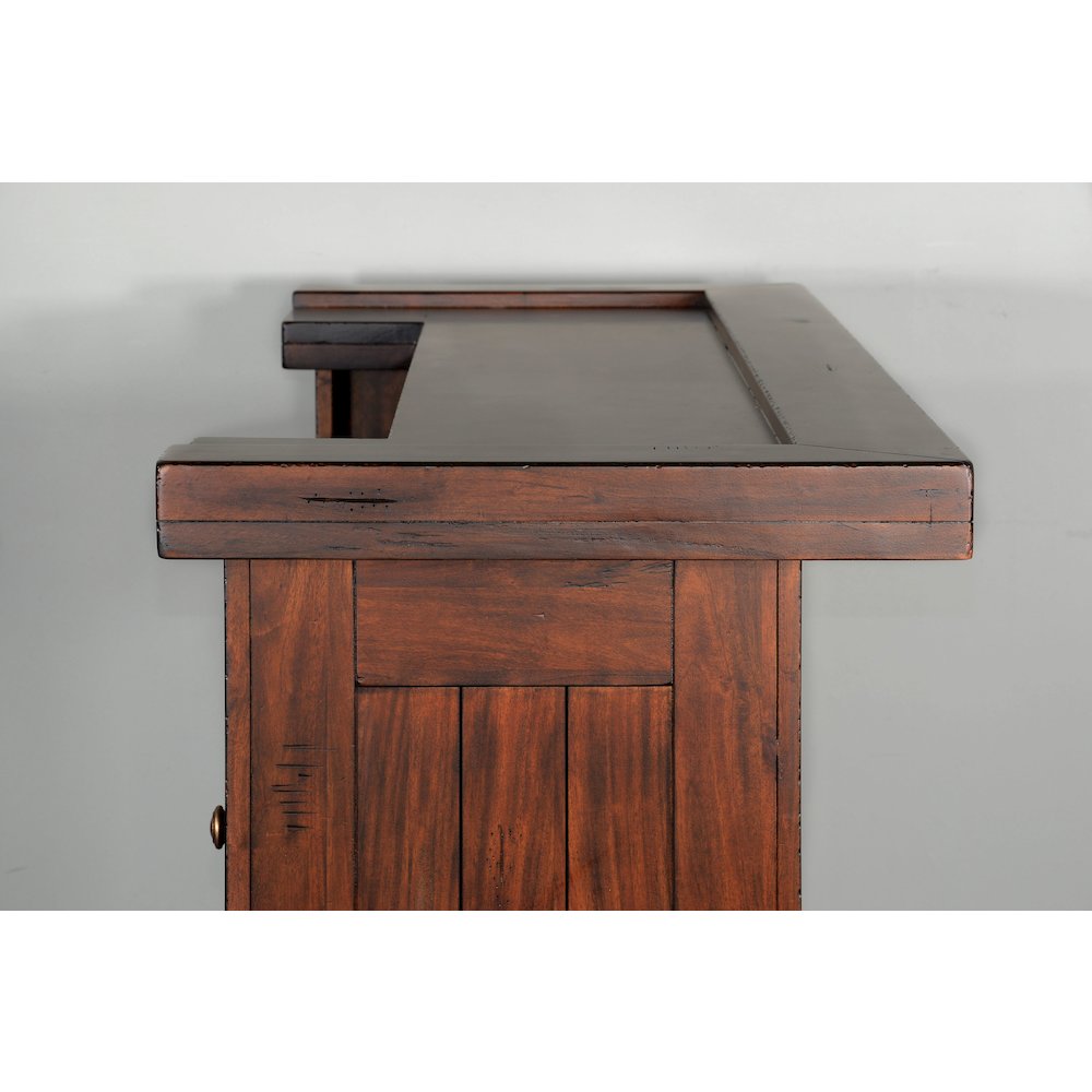 78" Farmhouse Wood Home Bar Set