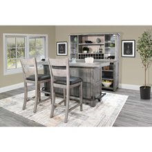80" Traditional Wood Home Bar with Stools