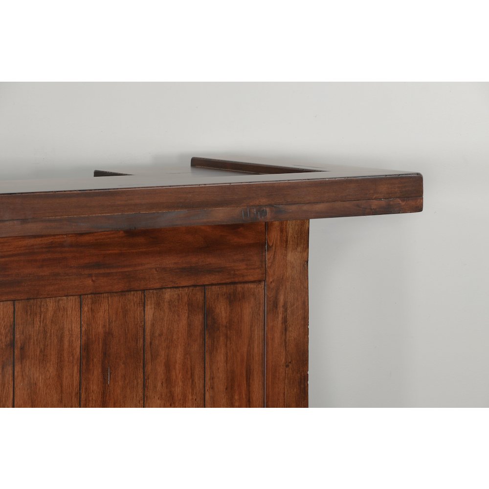 78" Farmhouse Wood Home Bar Set