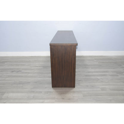 76" Media Console with Electric Fireplace