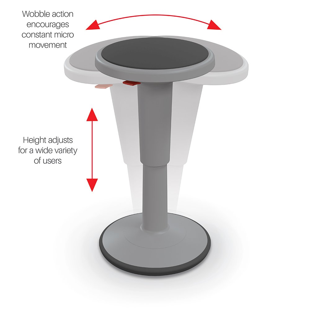 Hierarchy Height Adjustable Grow Stool- Short Stool (Yellow)