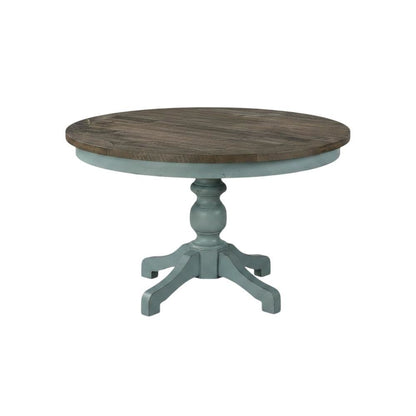 Round Dining Table Set with Cross-Back Chairs, Stylish and Durable