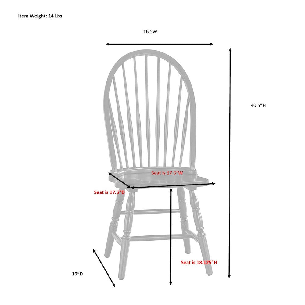 Fairview 30" Pedestal Dining Table with 2 Windsor Dining Chairs - Pure White