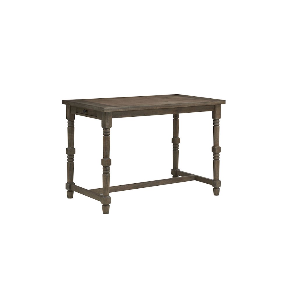 Brittany Bar Table with 4 Counter Stools - Vintage Walnut