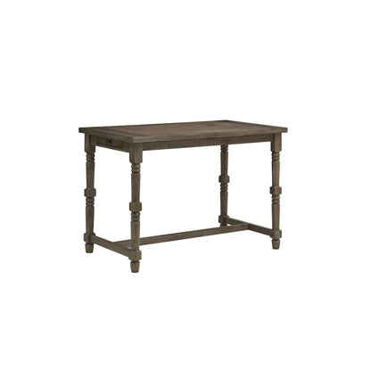 Brittany Bar Table with 4 Counter Stools - Vintage Walnut