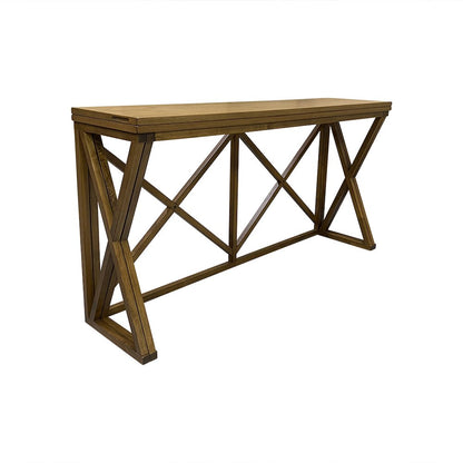 Taylor Flip Top Bar Table with 2 Counter Stools - Golden Oak