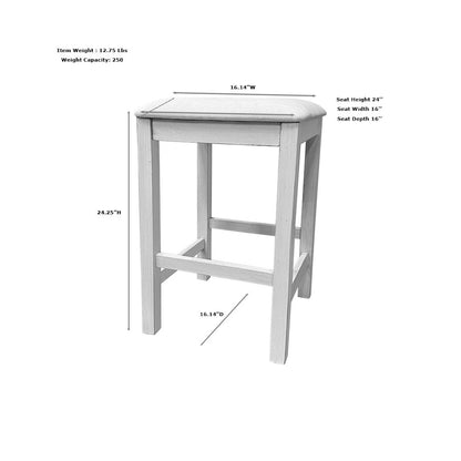 Taylor Flip Top Bar Table with 4 Backless Counter Stools - Golden Oak