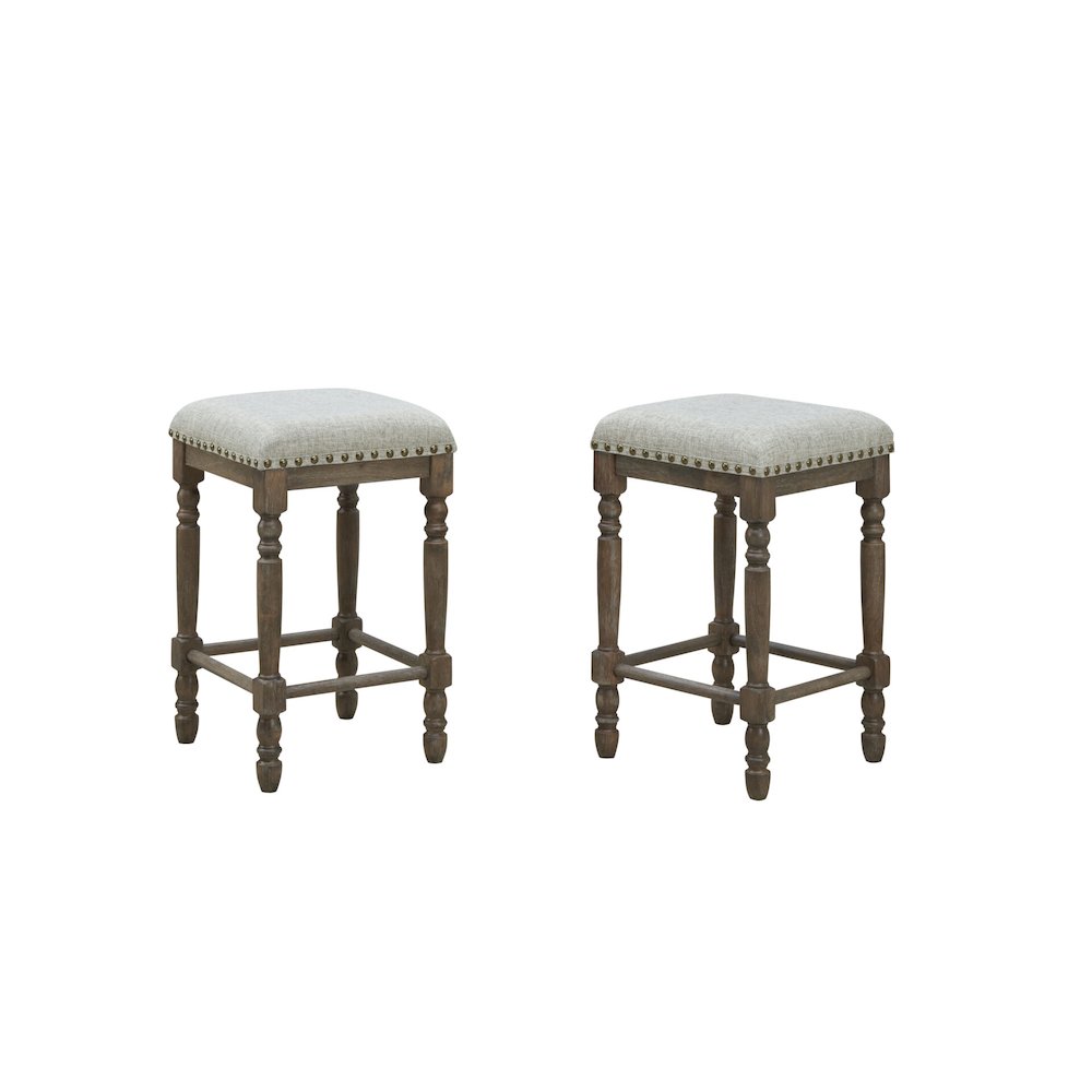 Brittany Bar Table with 4 Counter Stools - Vintage Walnut