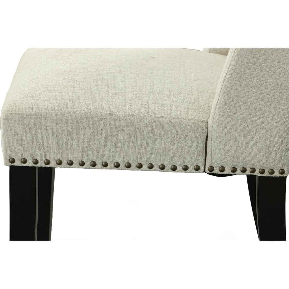 Laurant Upholstered Dining Chair - Set of 2 - Espresso - Fawn Upholstery
