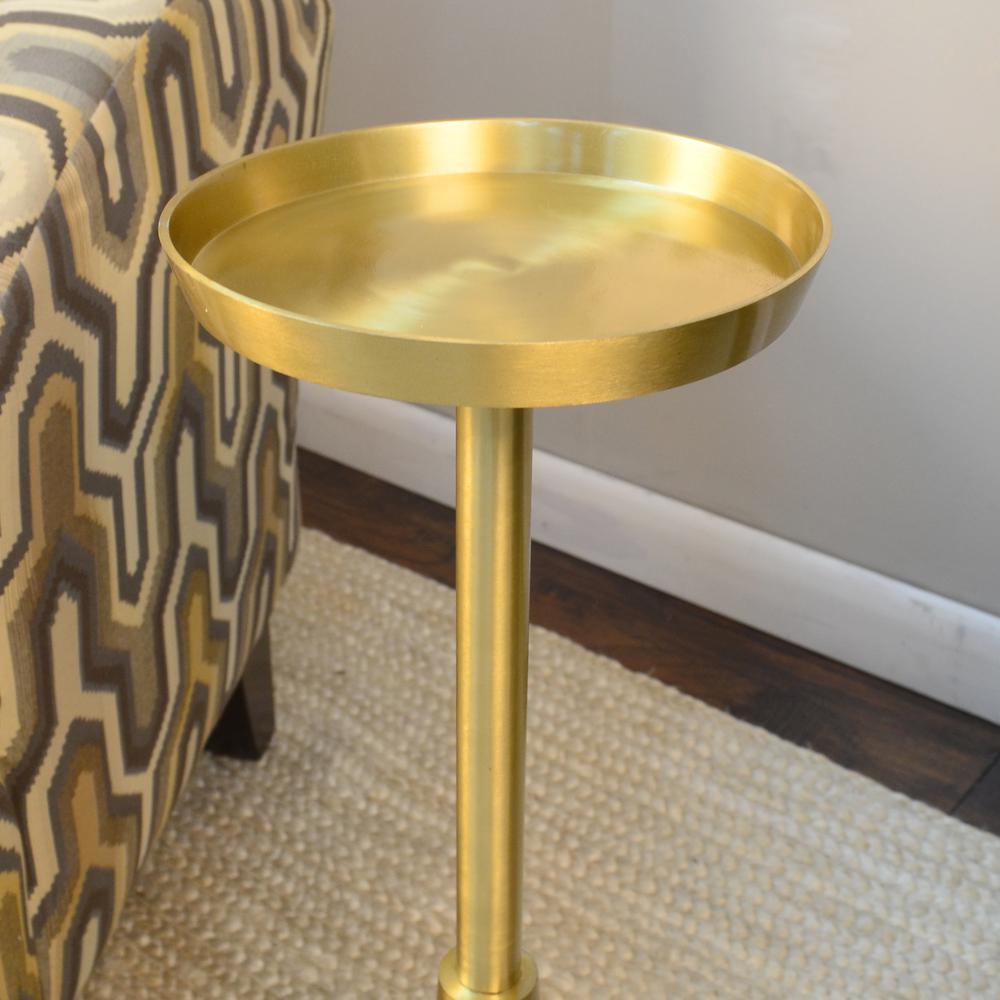 Barclay Small Drink Table - Gold