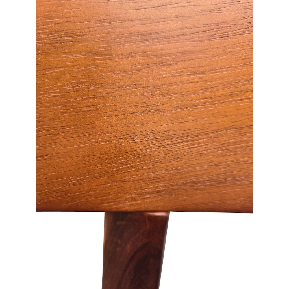 Set Of 2 Solid Blackwood Dining Chairs With Gray Upholstered Seats, Natural