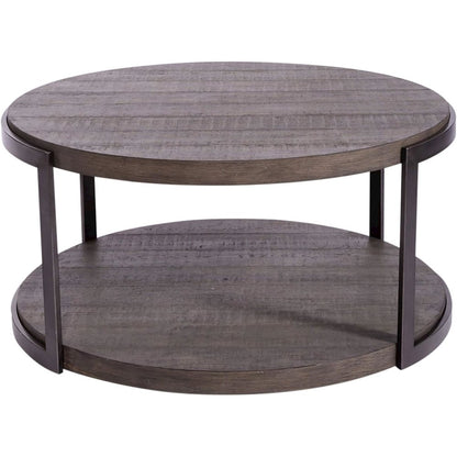 Modern View Round Cocktail Table in Gauntlet Gray