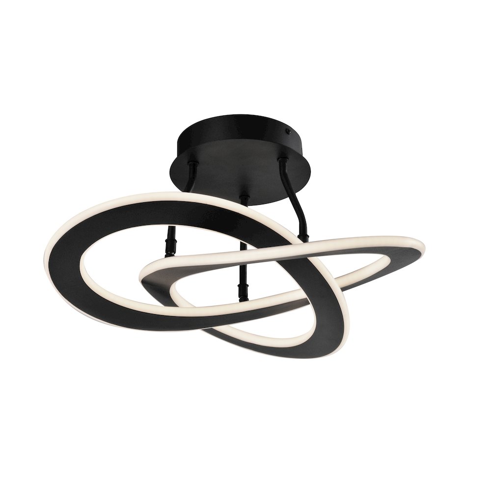 Wave 24W LED SemiFlush Mount