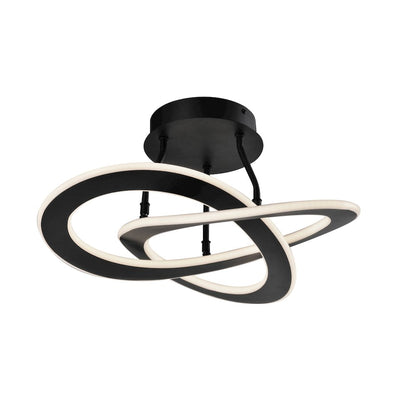 Wave 24W LED SemiFlush Mount