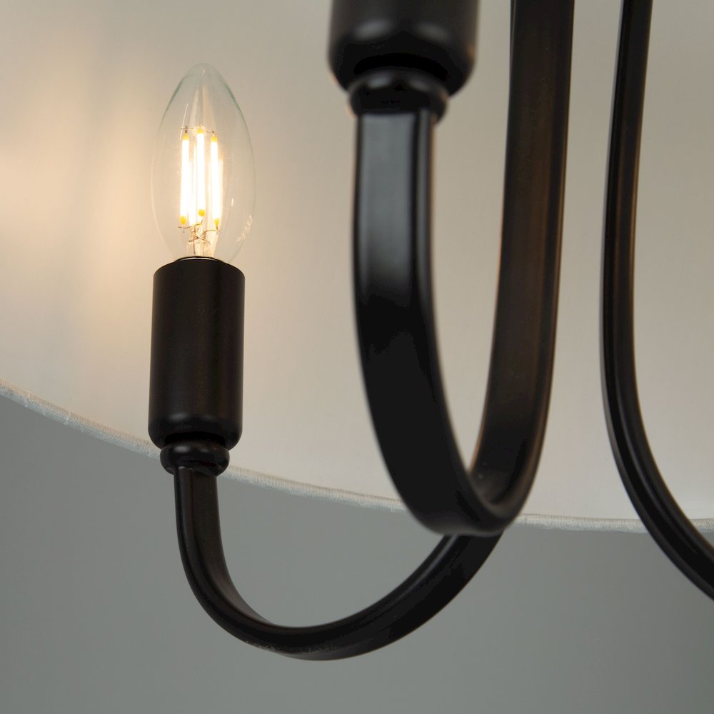 Rhythm 3 Light SemiFlush Mount Black