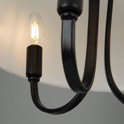 Rhythm 3 Light SemiFlush Mount Black