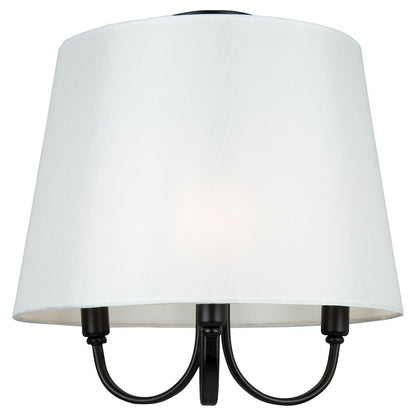 Rhythm 3 Light SemiFlush Mount Black