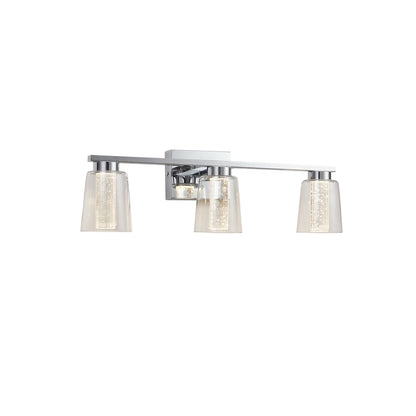 Dalton Collection 3Light Bathroom Vanity Fixture Chrome