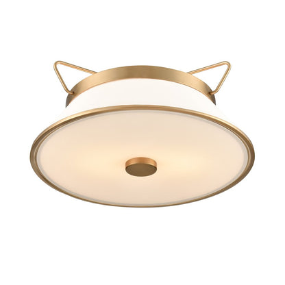 Layla Semi Flushmount Brushed Brass