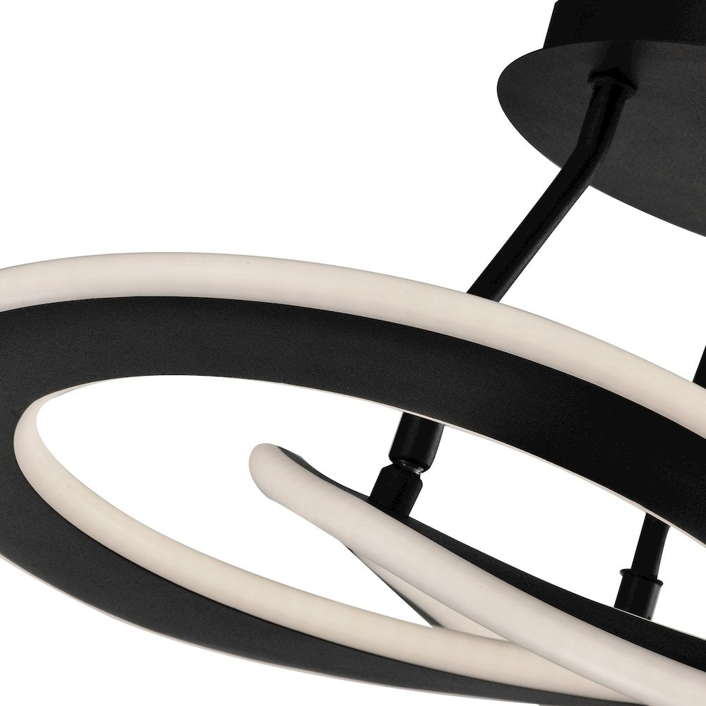 Wave 24W LED SemiFlush Mount