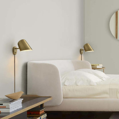 Culver Plug-in Wall Sconce - Brushed Brass, Brushed Brass