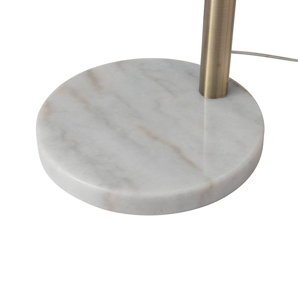 Santa Clara 3 Light Arc Floor Lamp - Weathered Brass