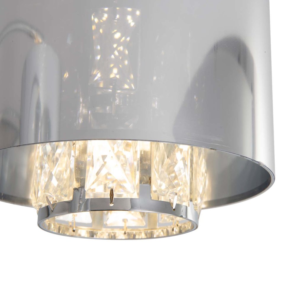 Marilyn 3 Light Arc Floor Lamp - Chrome